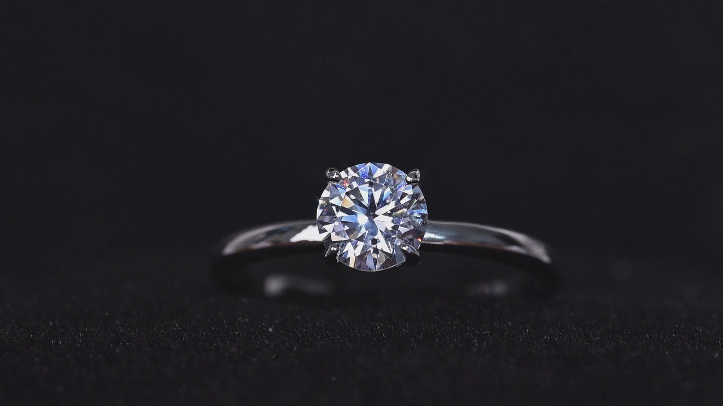White Cubic Zirconia Ring